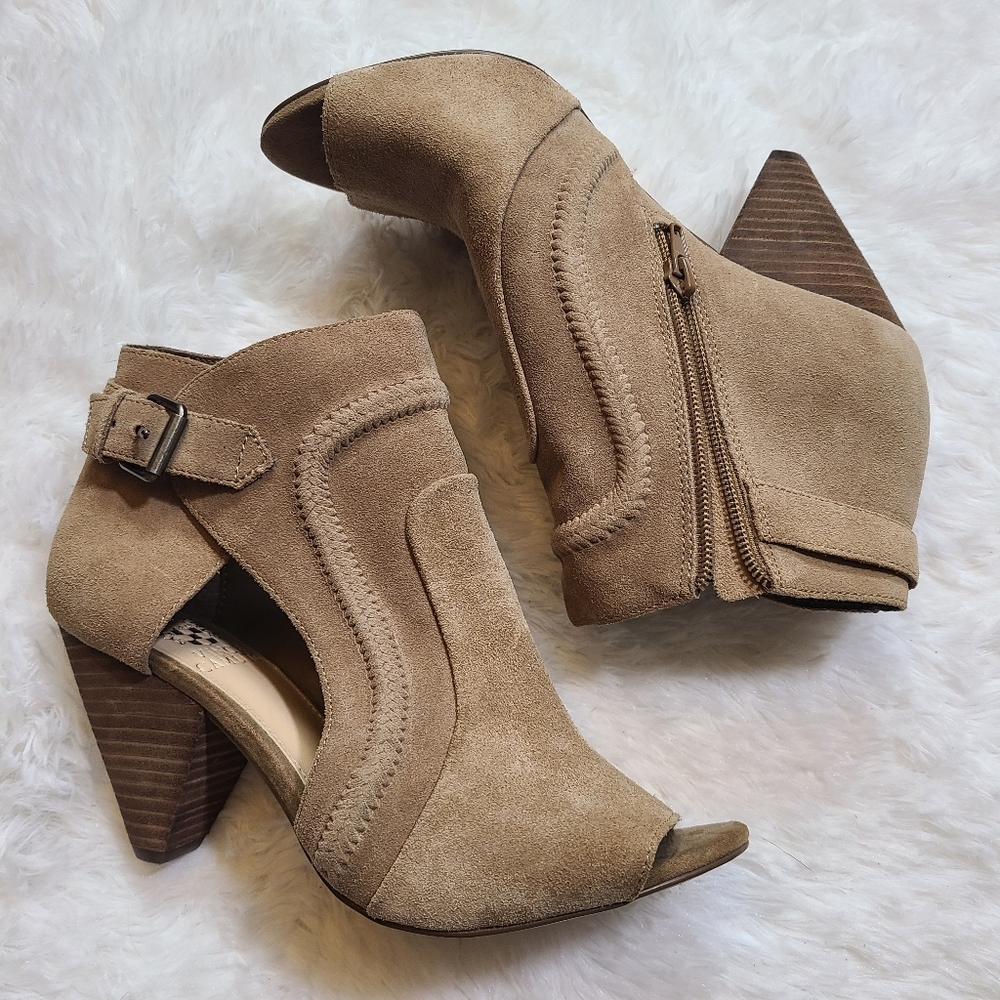 Vince Camuto sz 7.5W women's Ennley Peep Toe Boots